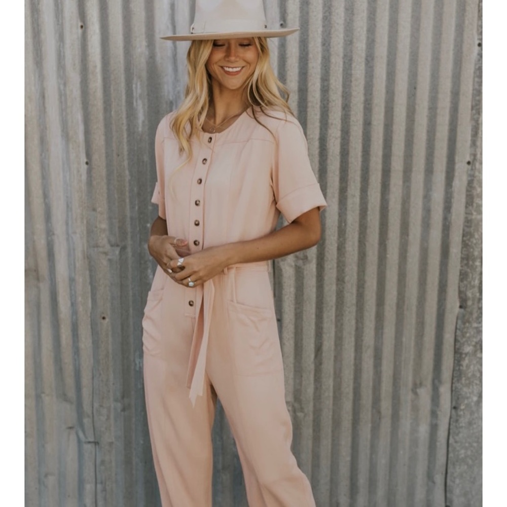 Blush Pink Romper by Roolee